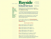 Tablet Screenshot of baysideschoolservices.com